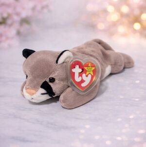 Canyon Ty Beanie Baby Cougar in Tan and Black